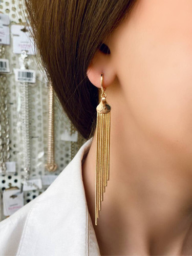 گوشواره حلقه ای، مدل شرابه ای، برند ژوپینگ
