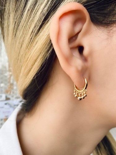 گوشواره حلقه ای، مدل باران، برند ژوپینگ کد ۰۴