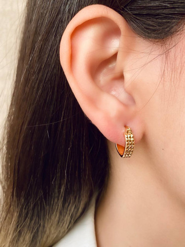 گوشواره حلقه ای، مدل مثلث، برند ژوپینگ کد ۰۲