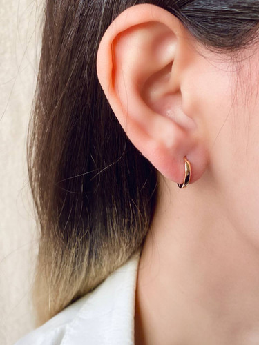 گوشواره حلقه ای ساده، برند ژوپینگ کد ۰۷