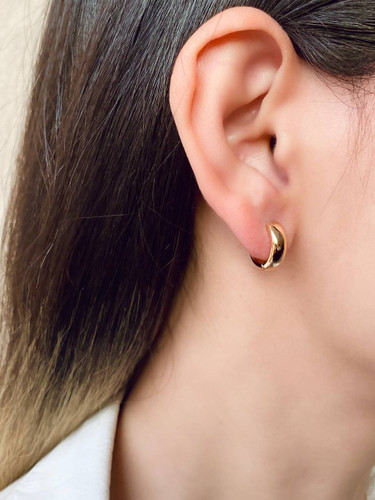 گوشواره حلقه ای ساده، برند ژوپینگ کد ۱۰