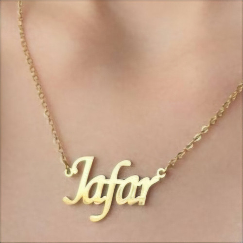 گردنبند استیل مدل اسم جعفر