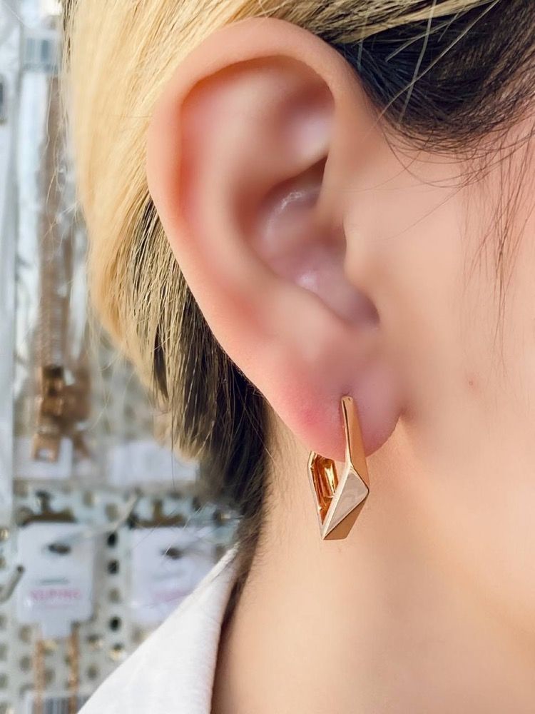 گوشواره حلقه ای، مدل پنج ضلعی، برند ژوپینگ