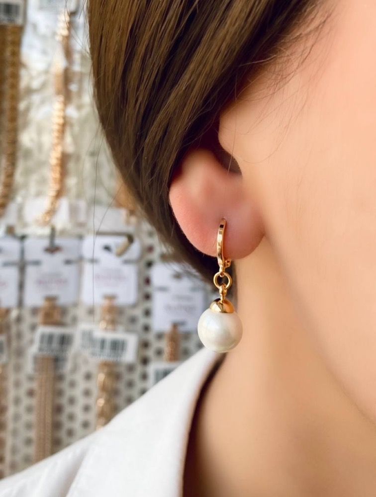 گوشواره حلقه ای، مدل مروارید، برند ژوپینگ کد ۰۲